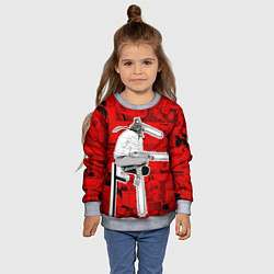 Свитшот детский Человек- бензопила : Кадры манги, цвет: 3D-меланж — фото 2