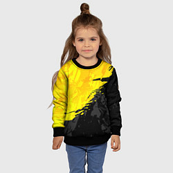 Свитшот детский Black and yellow, цвет: 3D-черный — фото 2