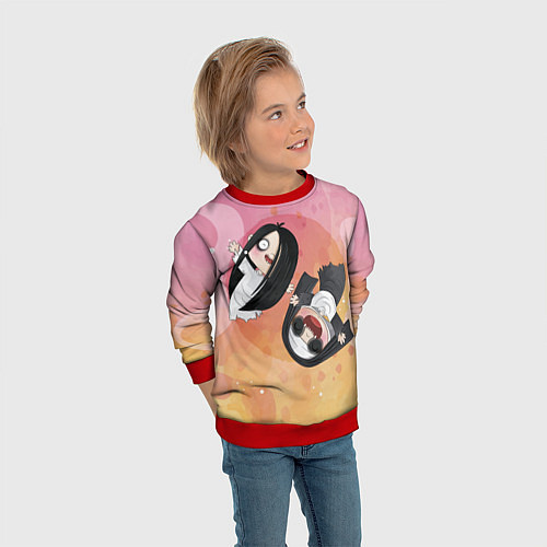 Детский свитшот HALLOWEEN ХЭЛЛУИН / 3D-Красный – фото 3