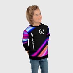 Свитшот детский Volkswagen speed lights, цвет: 3D-черный — фото 2
