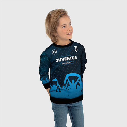 Детский свитшот Juventus legendary форма фанатов / 3D-Черный – фото 3