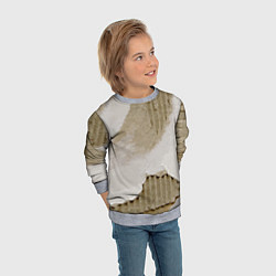 Свитшот детский Рваный гофрированный картон - Milano, цвет: 3D-меланж — фото 2