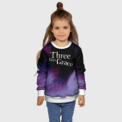Свитшот детский Three Days Grace lilac, цвет: 3D-белый — фото 2