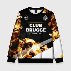 Детский свитшот Club Brugge legendary sport fire