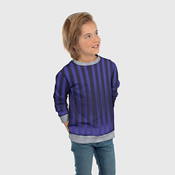 Свитшот детский Строгий узор в полоску, который стройнит, цвет: 3D-меланж — фото 2
