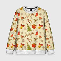 Свитшот детский С Новым 2023 Годом, цвет: 3D-белый