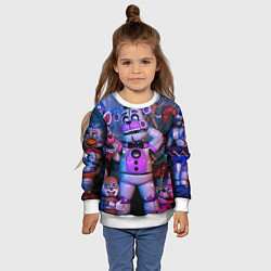 Свитшот детский Фантайм Фредди, цвет: 3D-белый — фото 2