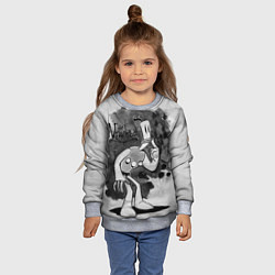 Свитшот детский Клэймен и Вилли Тромбон, цвет: 3D-меланж — фото 2