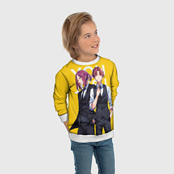 Свитшот детский Какеру и Киётака, цвет: 3D-белый — фото 2