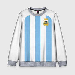Свитшот детский Сборная Аргентины ЧМ 2022, цвет: 3D-меланж