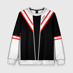 Детский свитшот FIRM черная с белым углом