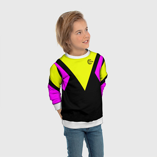 Детский свитшот FIRM прямиком из восьмидесятых / 3D-Белый – фото 3