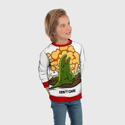 Свитшот детский Падение метеорита, цвет: 3D-красный — фото 2