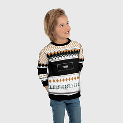Свитшот детский FIRM как свитер из детства, цвет: 3D-черный — фото 2
