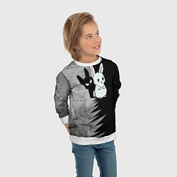 Свитшот детский Теневой зайка, цвет: 3D-белый — фото 2