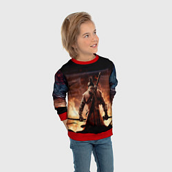 Свитшот детский Sekiro: Shadows Die Twice, цвет: 3D-красный — фото 2