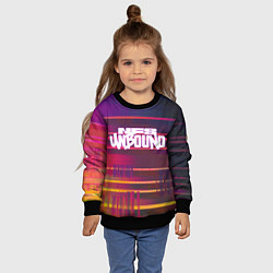 Свитшот детский NFS unbound пиксель полосы, цвет: 3D-черный — фото 2