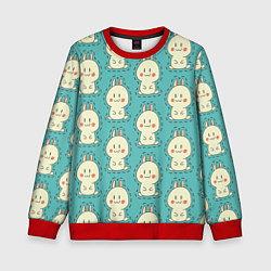 Свитшот детский Вырежи зайчат, цвет: 3D-красный