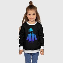 Свитшот детский ПАБГ воин, цвет: 3D-белый — фото 2