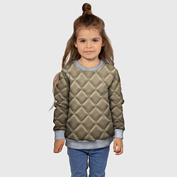 Свитшот детский Стёганая кожа - fashion texture, цвет: 3D-меланж — фото 2