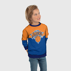 Свитшот детский Нью-Йорк Никс НБА, цвет: 3D-синий — фото 2