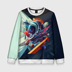 Детский свитшот Космос в стиле кубизма