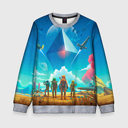 Свитшот детский No Mans Sky, цвет: 3D-меланж