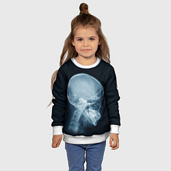 Свитшот детский Рентген головы, цвет: 3D-белый — фото 2