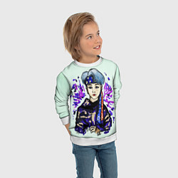 Свитшот детский Шуга в спортивном, цвет: 3D-белый — фото 2