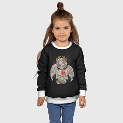 Свитшот детский Разбитый ангел, цвет: 3D-белый — фото 2