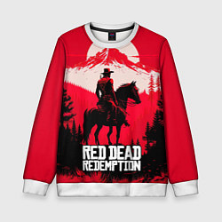 Свитшот детский Red Dead Redemption, mountain, цвет: 3D-белый