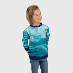 Свитшот детский Морской бриз, цвет: 3D-синий — фото 2