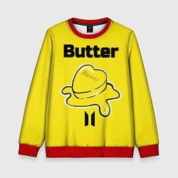 Свитшот детский BTS butter, цвет: 3D-красный