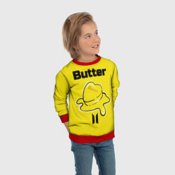 Свитшот детский BTS butter, цвет: 3D-красный — фото 2
