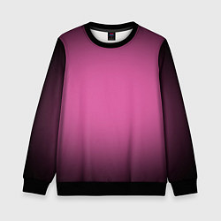 Детский свитшот Розовый фон с черной виньеткой