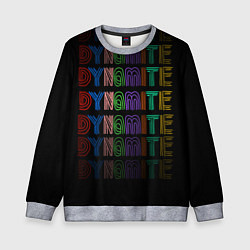 Свитшот детский BTS dynamite music, цвет: 3D-меланж