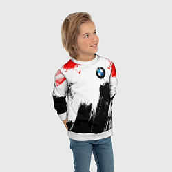 Свитшот детский BMW art, цвет: 3D-белый — фото 2