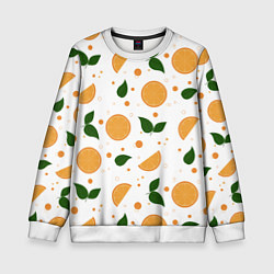 Детский свитшот Апельсины с листьями