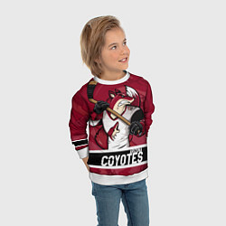 Свитшот детский Arizona Coyotes маскот, цвет: 3D-белый — фото 2