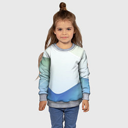 Свитшот детский Пастель из трёх цветов, цвет: 3D-меланж — фото 2