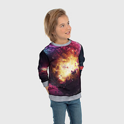 Свитшот детский Теория взрыва, цвет: 3D-меланж — фото 2