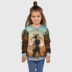 Свитшот детский PUBG и машина, цвет: 3D-меланж — фото 2