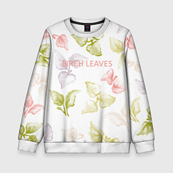 Детский свитшот Birch leaves