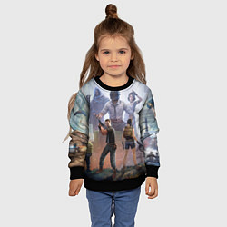 Свитшот детский PUBG банда, цвет: 3D-черный — фото 2