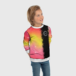 Свитшот детский Mamamoo логотип, цвет: 3D-белый — фото 2