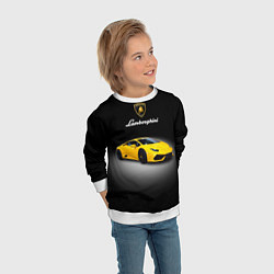 Свитшот детский Спорткар Lamborghini Aventador, цвет: 3D-белый — фото 2