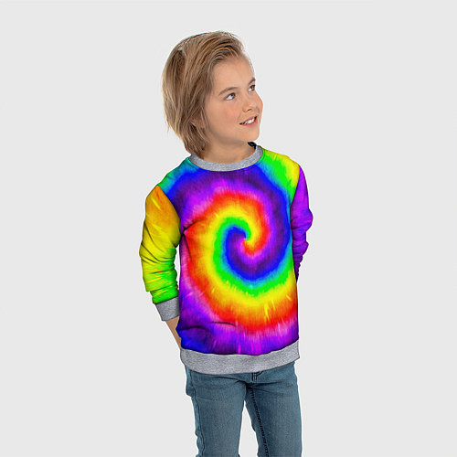 Детский свитшот Тай-дай / 3D-Меланж – фото 3