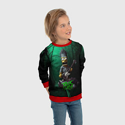 Свитшот детский Simpsons hard rock, цвет: 3D-красный — фото 2