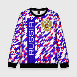 Свитшот детский Russian geometry, цвет: 3D-черный