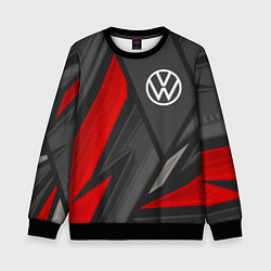 Свитшот детский Volkswagen sports racing, цвет: 3D-черный